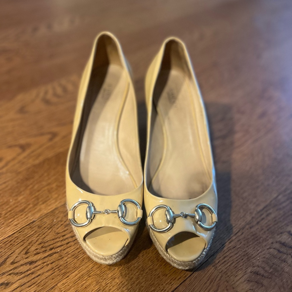 Gucci Peep Toe Wedge